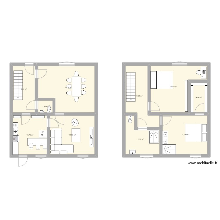 d'angle. Plan de 0 pièce et 0 m2