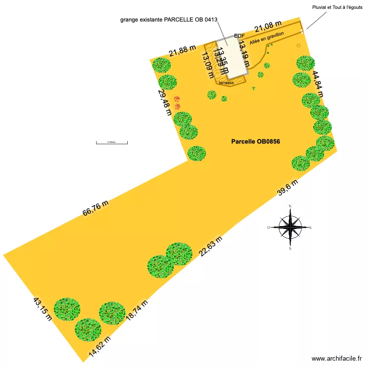 PCMI 2 PLAN DE MASSE. Plan de 2  et 149 m²