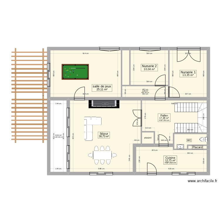 etage 1 avec transformation. Plan de 0 pièce et 0 m2