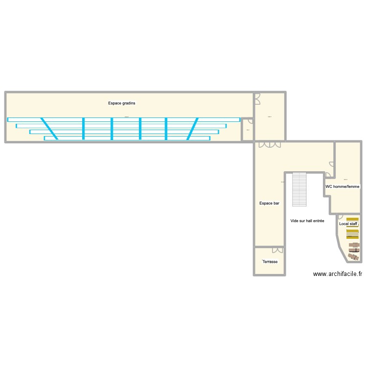 RAF26 - BOLLÈNE ÉTAGE. Plan de 7 pièces et 696 m2
