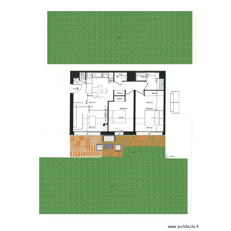 APT ECRIN. Plan de 0 pièce et 0 m2