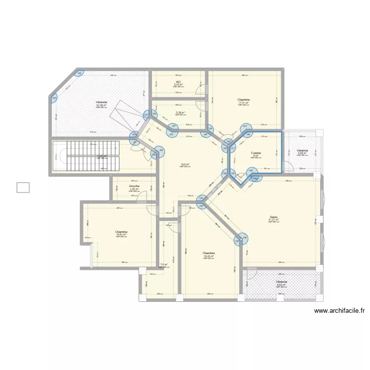 plan &eacute;tage Nestor. Plan de 