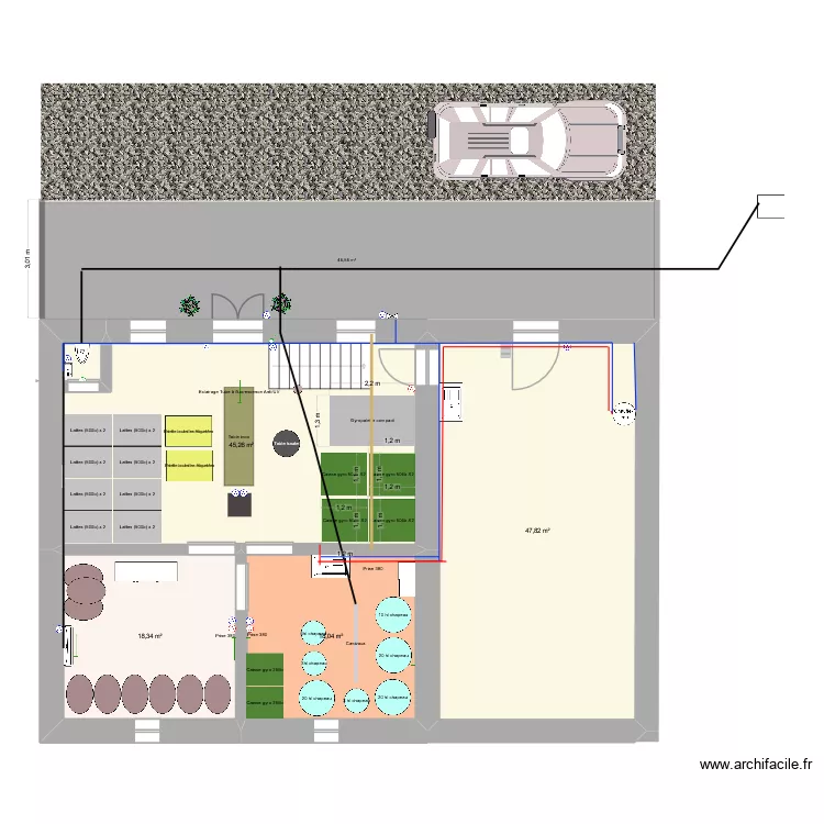 Chai Maz&eacute;e V2026-25042026. Plan de 4  et 129 m²