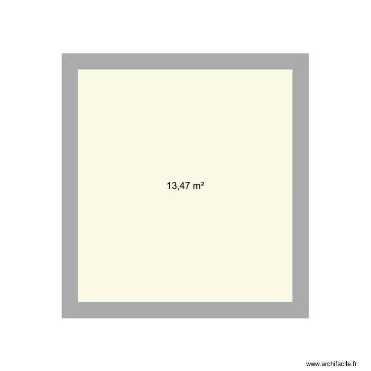 M ET J. Plan de 1  et 13 m²