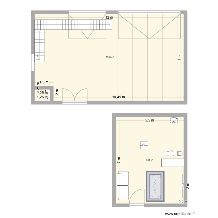 garage. Plan de 0 pièce et 0 m2