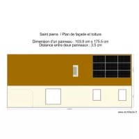 Saint pierre  / Plan de fa&ccedil;ade et toiture