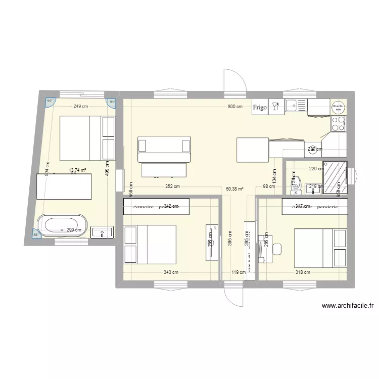 agencement 4 - projet 1. Plan de 