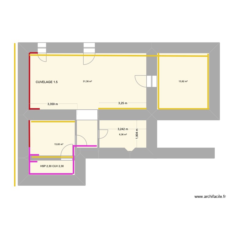 ROUSSELET - INJ + CUVELAGE - DRAGUIGNANT. Plan de 0 pièce et 0 m2