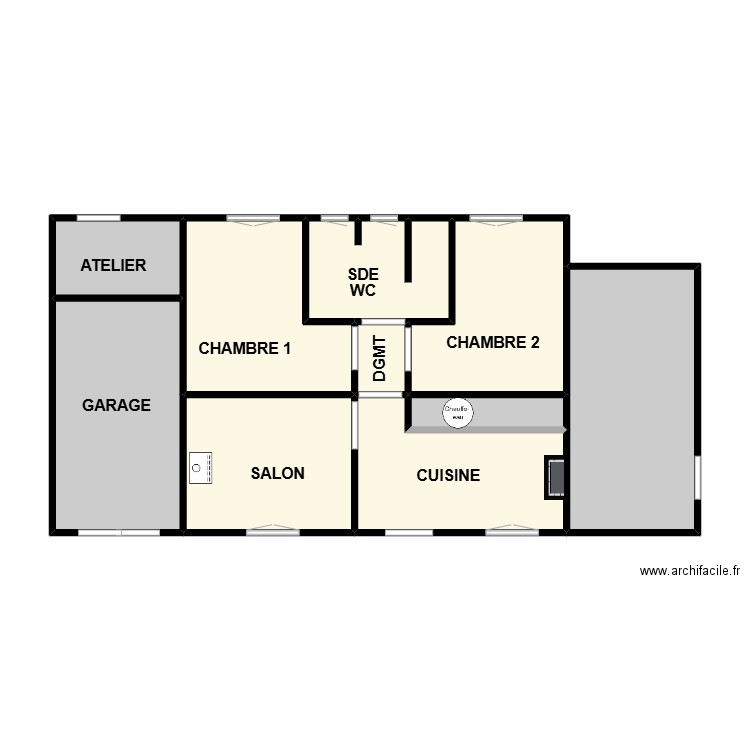 robard 15 jarry. Plan de 10 pièces et 66 m2