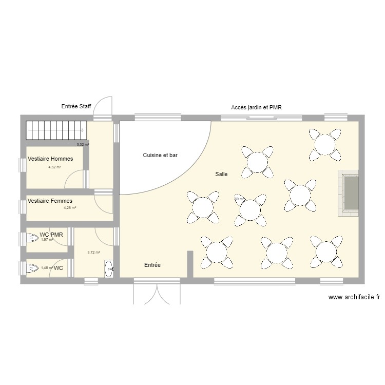 Projet Agathe. Plan de 12 pièces et 184 m2