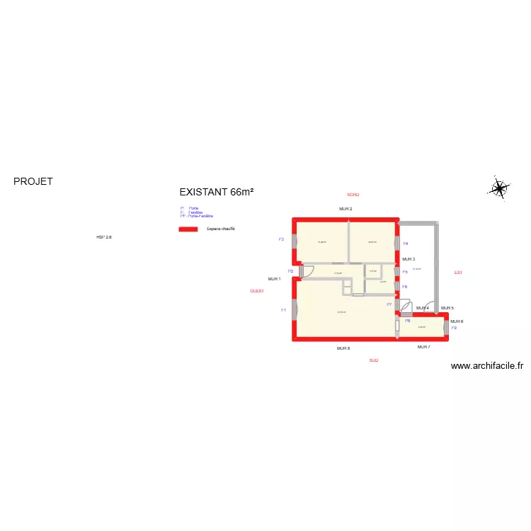 LEVAL_ Existant. Plan de 9 et 84 m² LEVAL_ Existant. Plan de 9 et 84 m²
