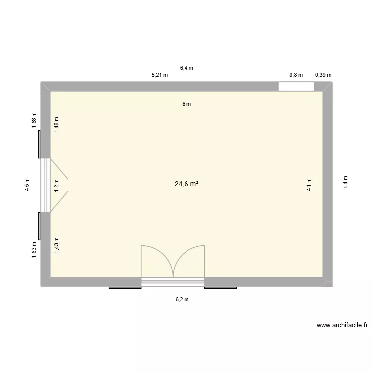 SALLE DE JEU / LOISIR 4. Plan de 1 Pièce et 25 m² SALLE DE JEU / LOISIR 4. Plan de 1 Pièce et 25 m²