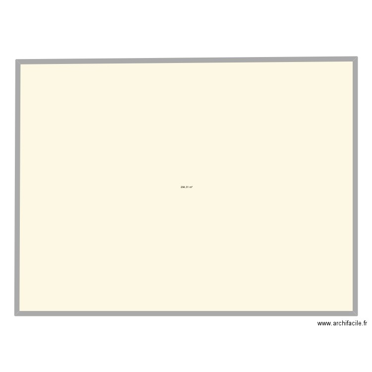 Hdms. Plan de 1 pièce et 294 m2