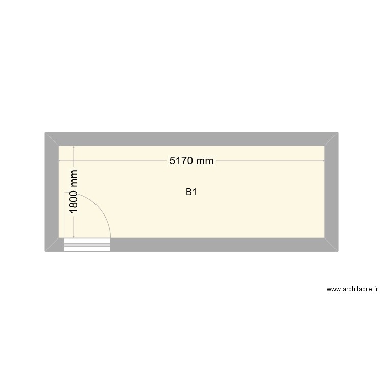 Local vélo Bâtiment 1. Plan de 1 pièce et 9 m2