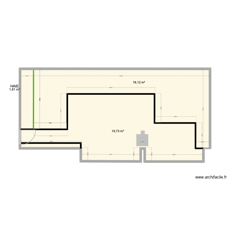 terasse + dimension base v2. Plan de 0 pièce et 0 m2