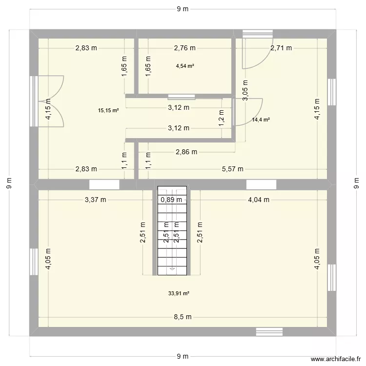 RDC. Plan de 4 et 68 m² RDC. Plan de 4 et 68 m²