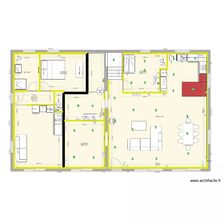 PLAN SERRIERE AMENAGEMENT. Plan de 