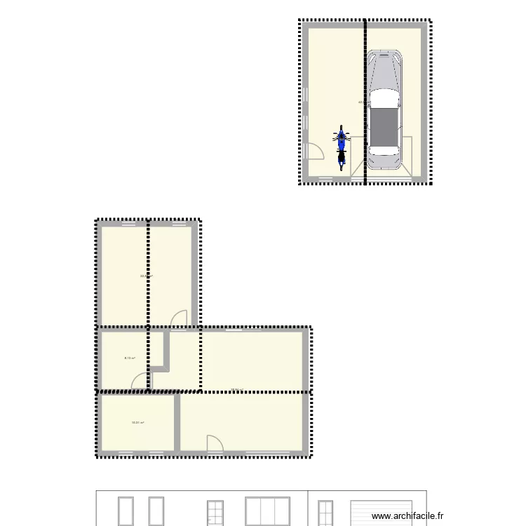 Garage 02. Plan de 5 et 122 m² Garage 02. Plan de 5 et 122 m²