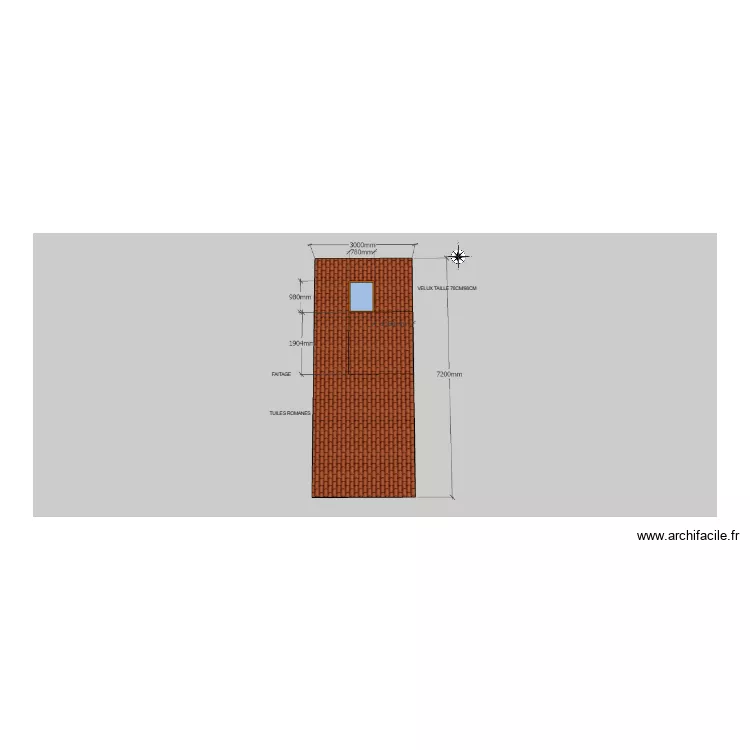 PLAN DE TOITURE APRES TRAVAUX. Plan de 