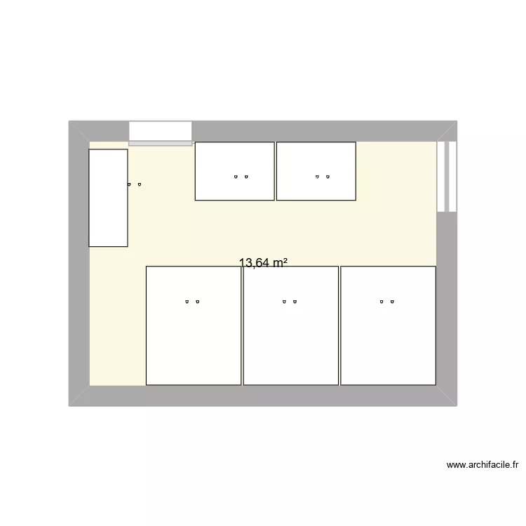 Stock projet. Plan de 1 et 14 m² Stock projet. Plan de 1 et 14 m²