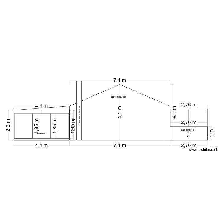 plan toiture 1. Plan de 0 pièce et 0 m2