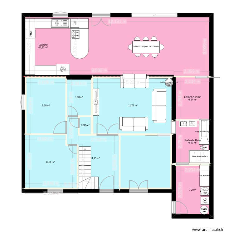 ADT Villiers 3. Plan de 10 pièces et 123 m2