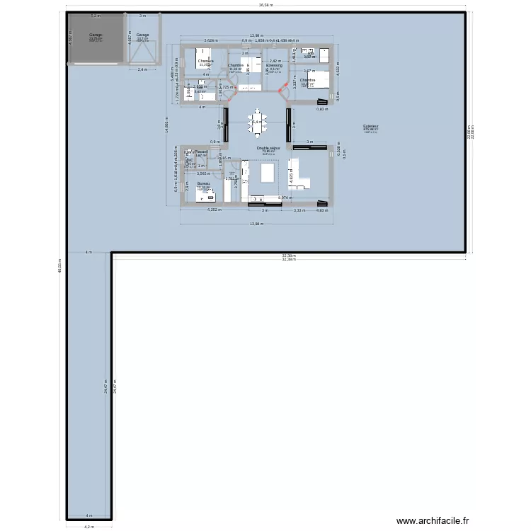 plan h h. Plan de 