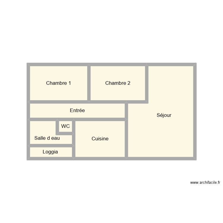 2503 SASSIER. Plan de 8 pièces et 17 m2