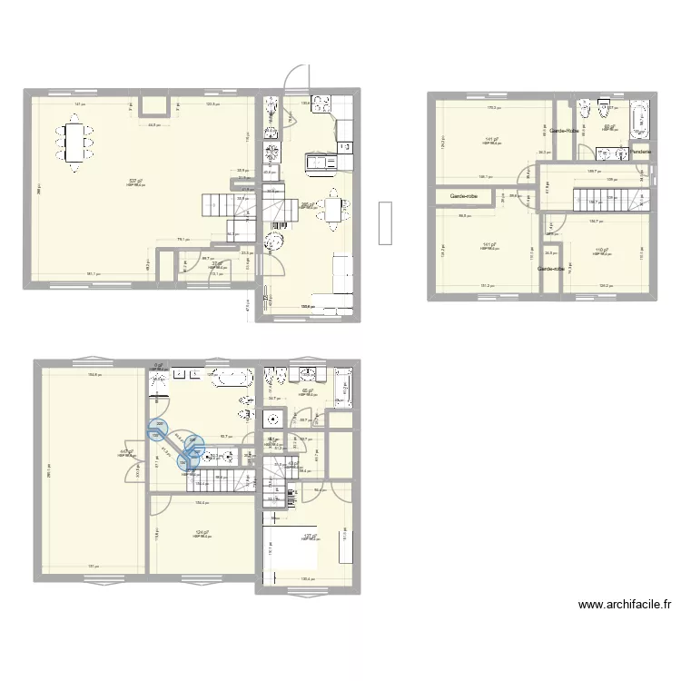 182 Haendel R&eacute;no APRES REV1. Plan de 27  et 217 m²