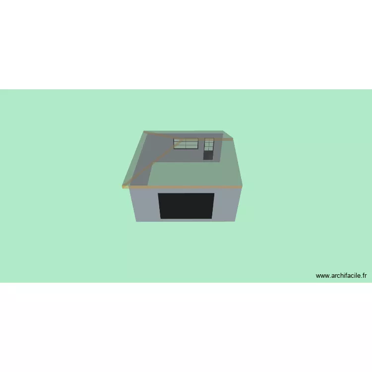 Garage (option1). Plan de 