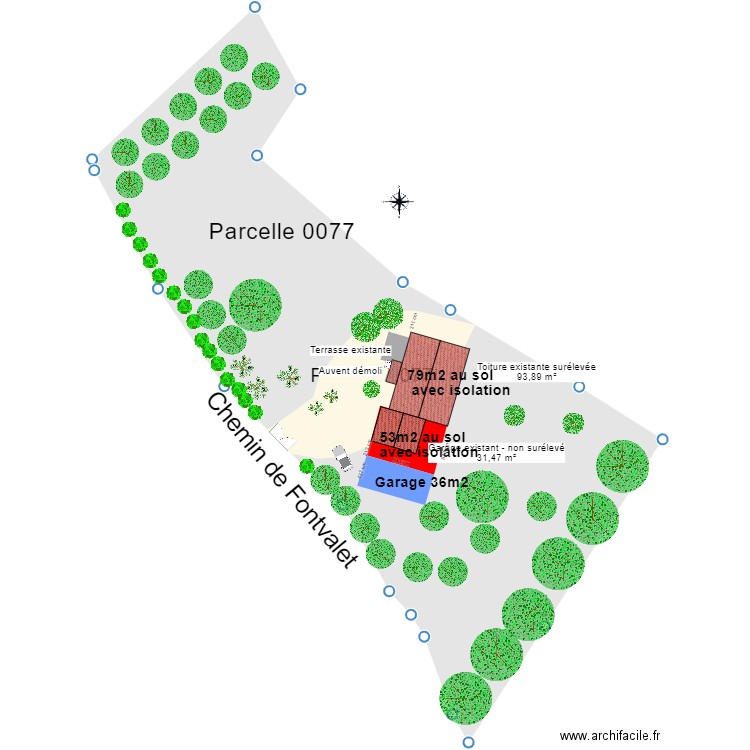 Projet au sol. Plan de 0 pièce et 0 m2