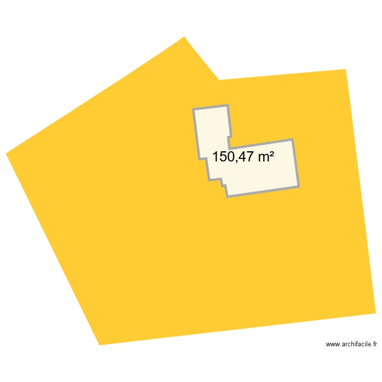 maison 6 Bis. Plan de 1 pièce et 150 m2