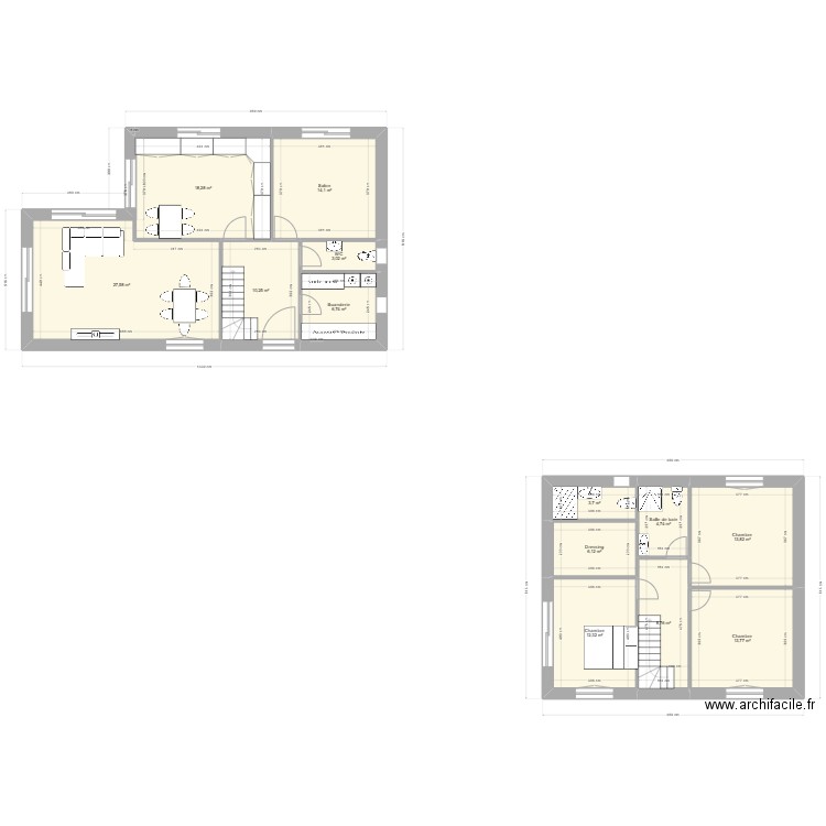PLAN NIHAT 4. Plan de 6 pièces et 78 m2