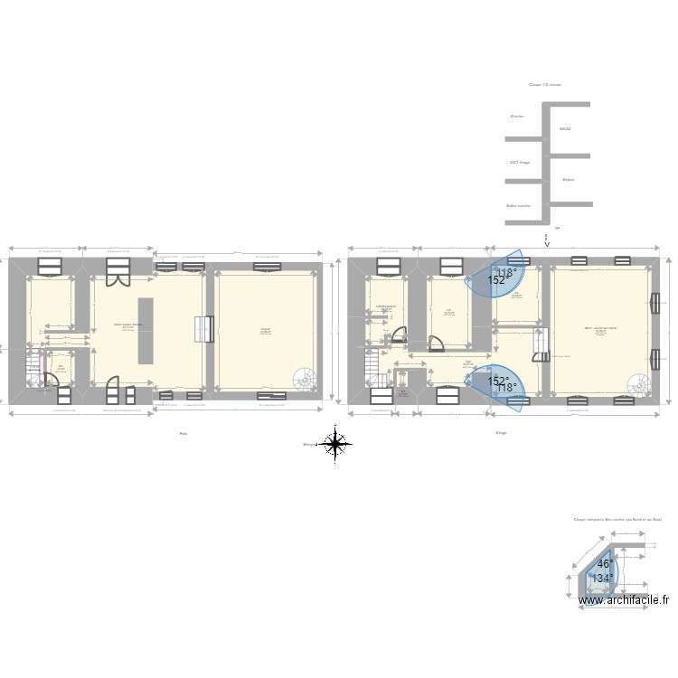 ML23021077 IANCANCIO. Plan de 11 pièces et 224 m2