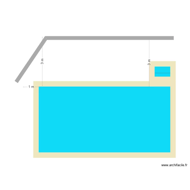 piscine. Plan de 