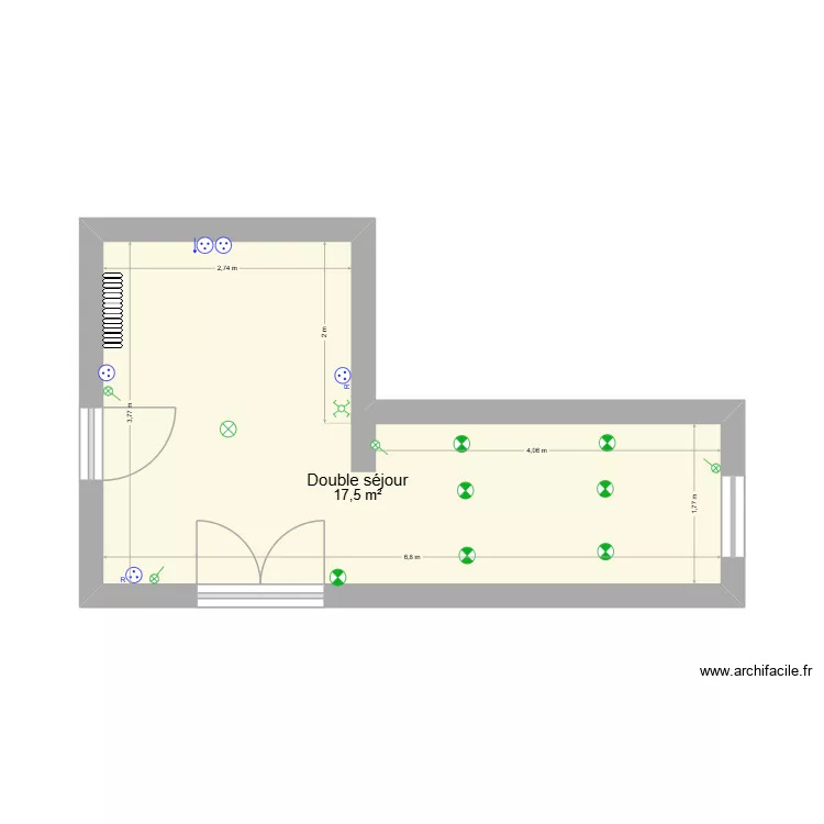 BLAISE. Plan de 1 et 18 m² BLAISE. Plan de 1 et 18 m²
