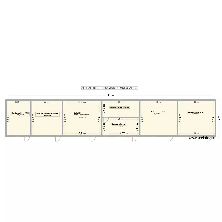 STRUCTURES MODULAIRES AFTRAL NICE  .V1. Plan de 