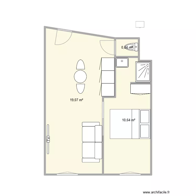 barla propo 2. Plan de 3  et 31 m²