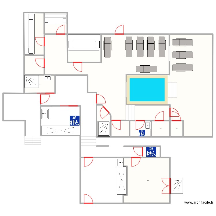 Spa régent. Plan de 0 pièce et 0 m2
