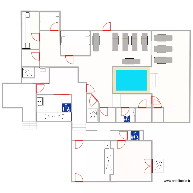Spa r&eacute;gent. Plan de 