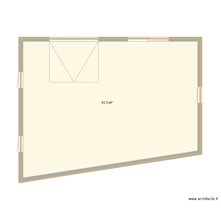GARAGE LAUNAY. Plan de 1 pièce et 51 m2
