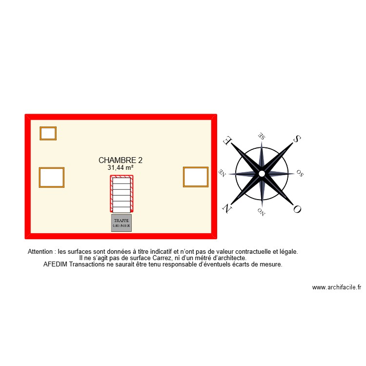 BI 27136-. Plan de 23 pièces et 152 m2