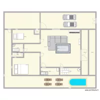 deux chambre salon