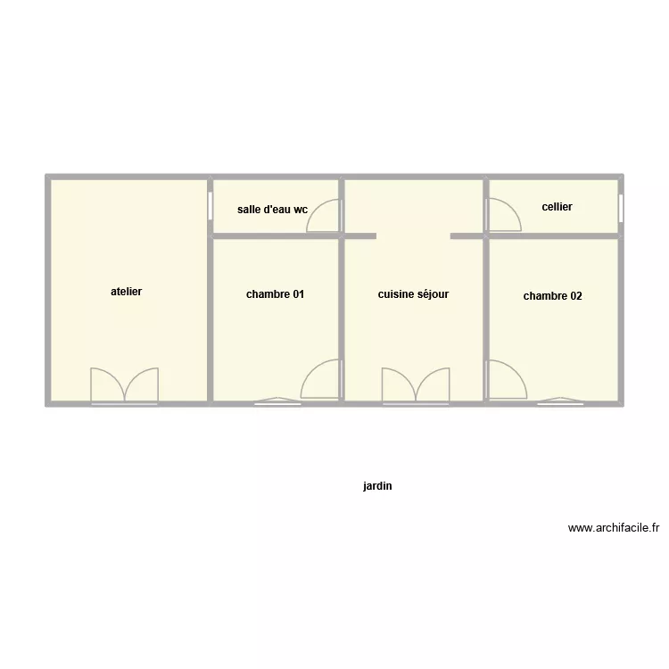 GUIBOT am. Plan de 6  et 53 m²