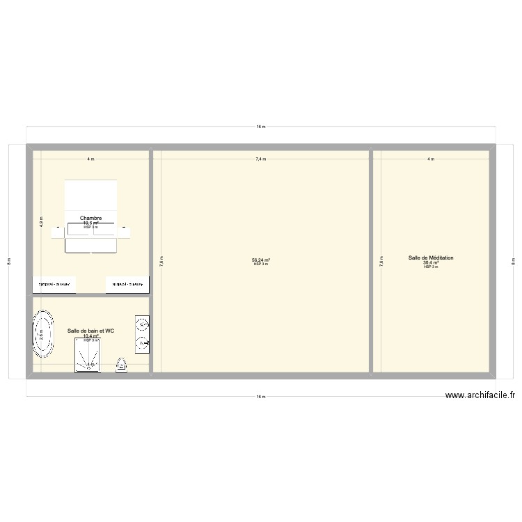 Maison BALI. Plan de 0 pièce et 0 m2