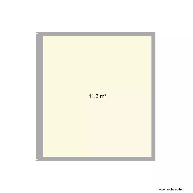 Chambre Rémi. Plan de 1 et 11 m² Chambre Rémi. Plan de 1 et 11 m²