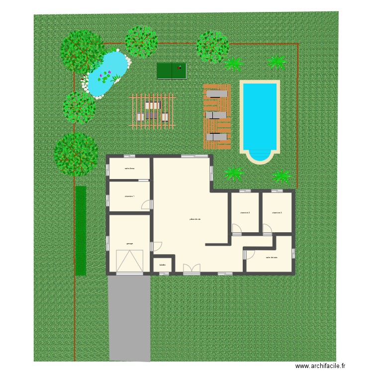 OSCAR. Plan de 8 pièces et 138 m2