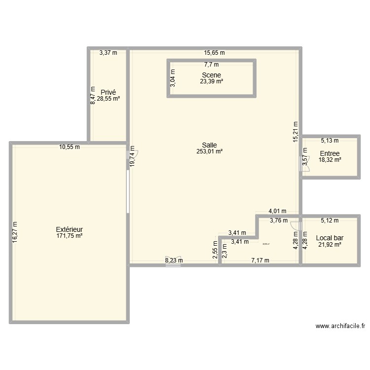 Villa v1. Plan de 7 pièces et 570 m2