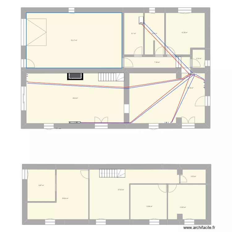Cleyrac chauffage. Plan de 