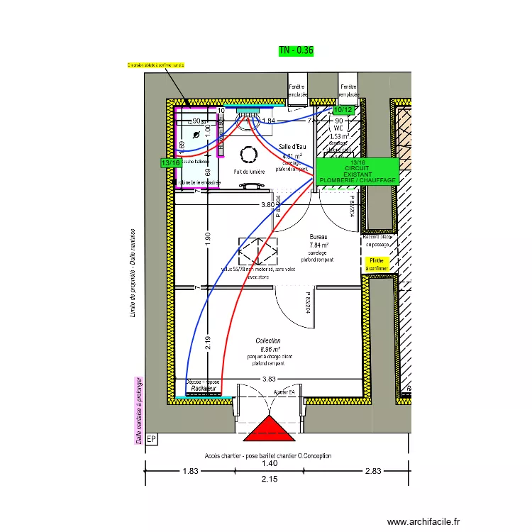 AUGEREAU PLOMBERIE. Plan de AUGEREAU PLOMBERIE. Plan de
